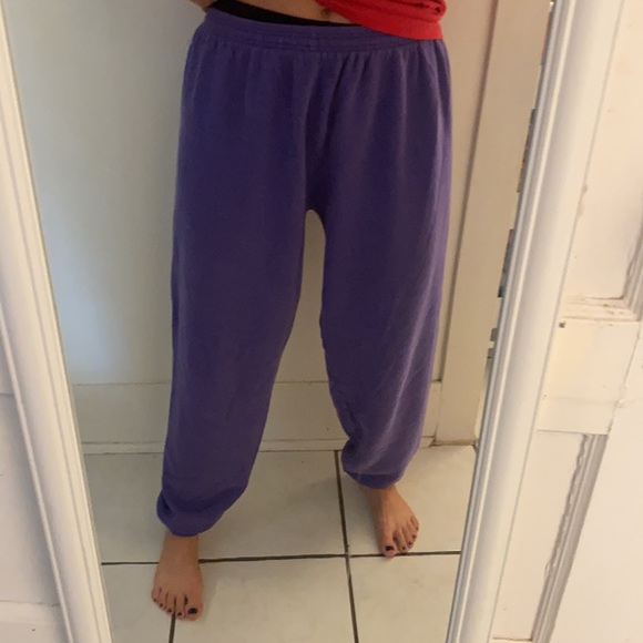 Xl Hanes purple sweat pants - Picture 6 of 6